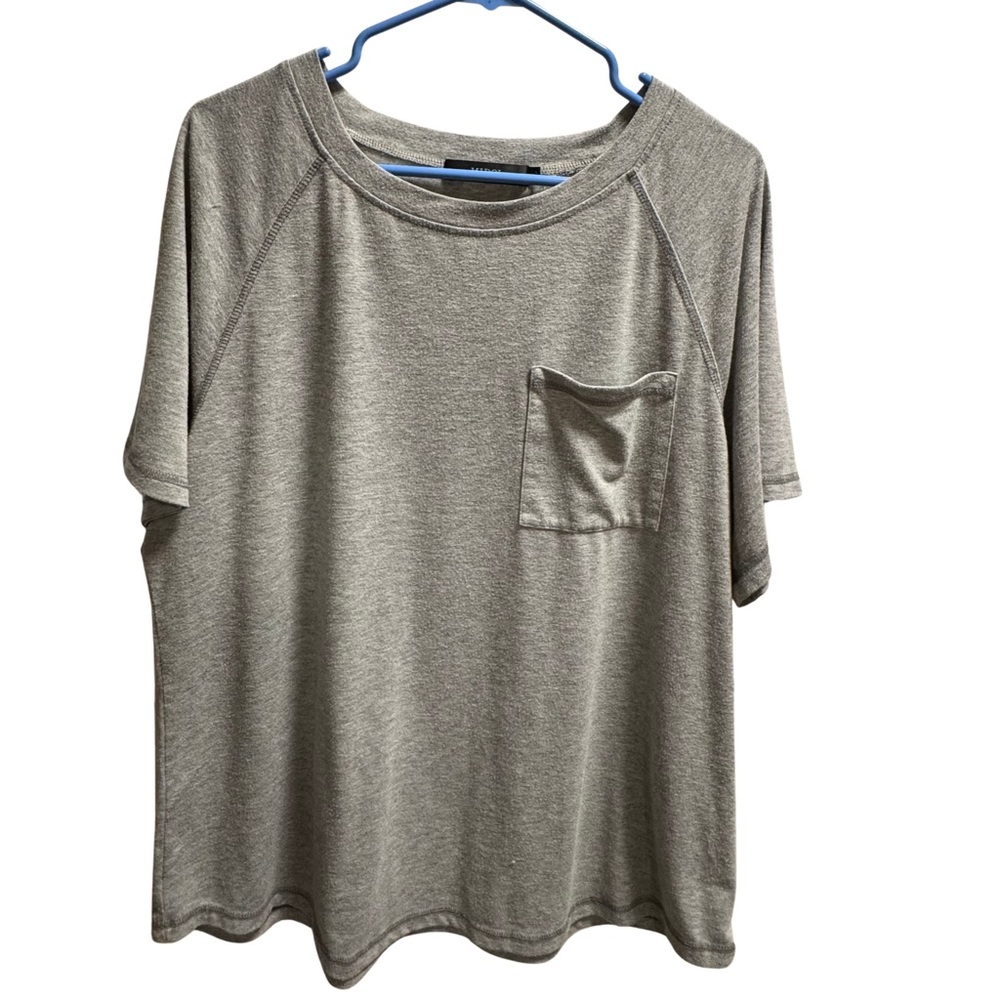 Women's grey short sleeve T-shirt Size XL With one Pocket